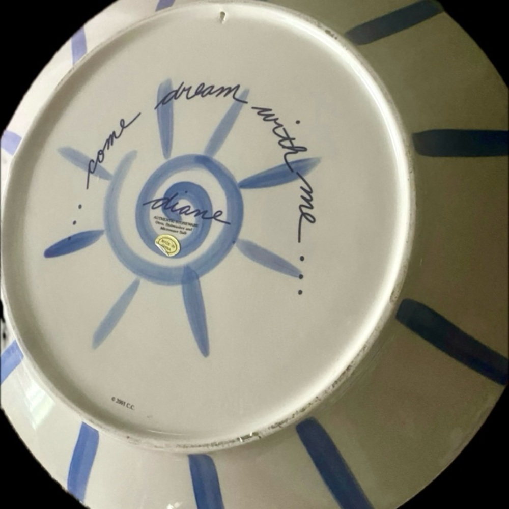 2001 Diane Art Stoneware Ceramic Platter - Picture 3 of 3